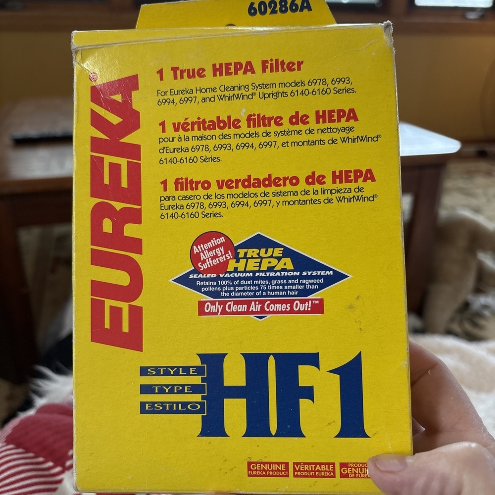 OEM Genuine Eureka HF1 HEPA Filter 60286A‎ Made in Sweden